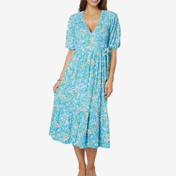 NWT Lilly Pulitzer Brantley Midi Dress size Medium - Picture 2 of 8